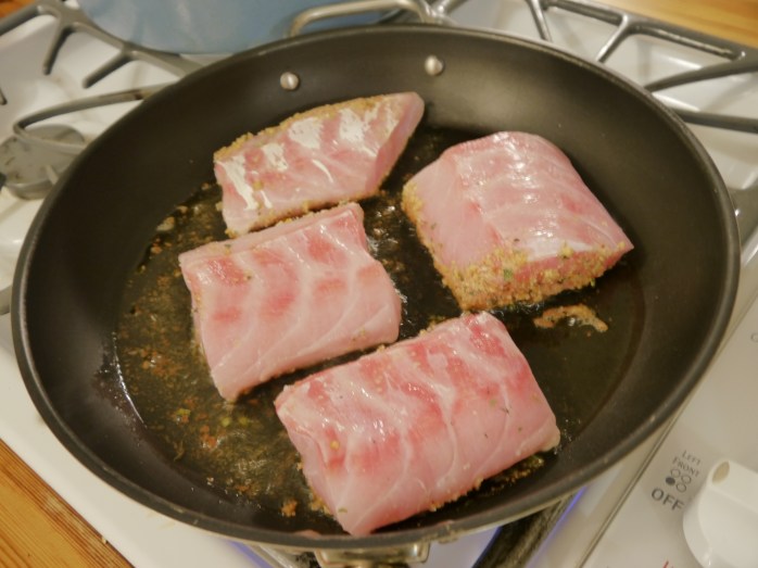 Herb-Crusted Golden Tilefish with Lemon-Leek Risotto | Capers in Cooking